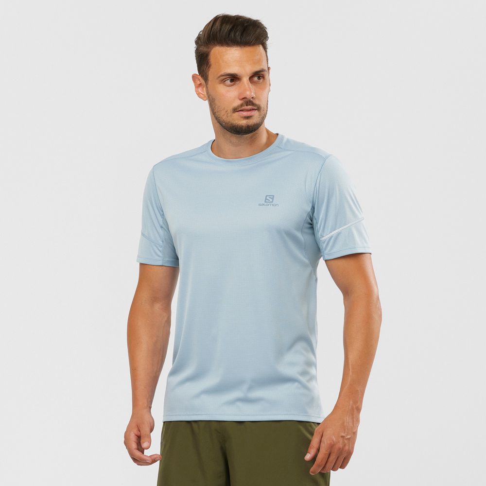 Tops Salomon Hombre Azules - Salomon Argentina AGILE,387061-MCQ